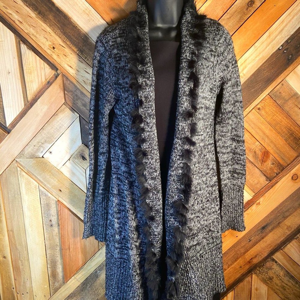 A. Byer | 100% Rabbit Tuft Long Cardigan | M